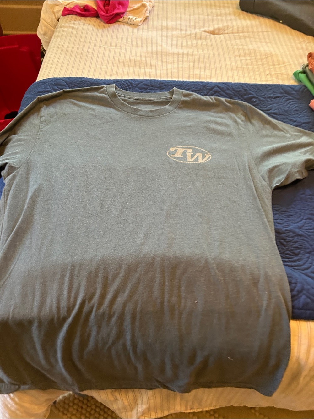 Unbranded Men's Crew Neck T-Shirt in Slate Blue